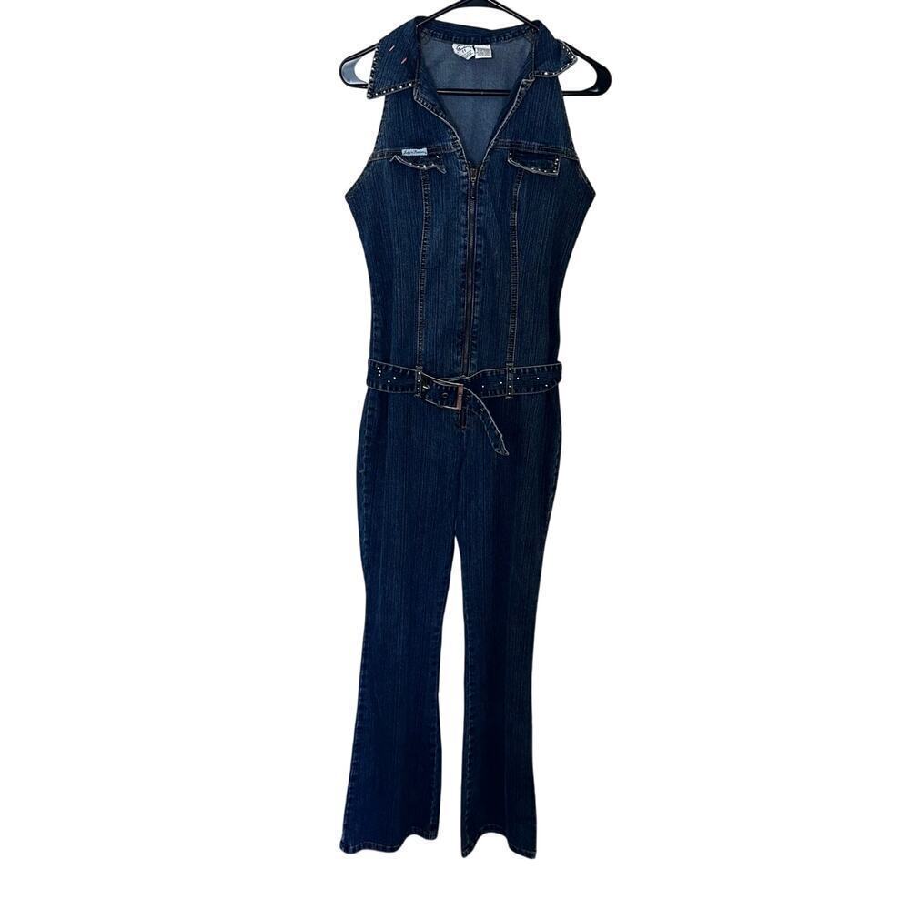 Vintage y2k denim jumpsuit sz 11